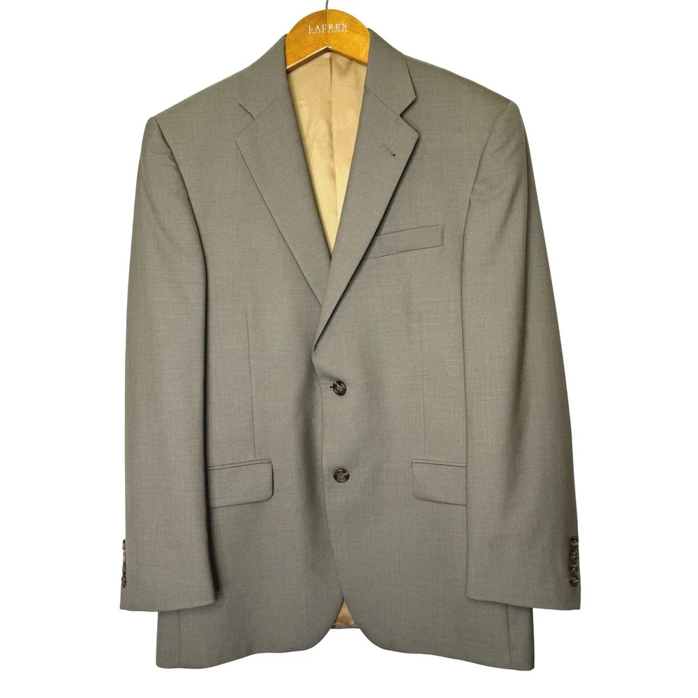 Burberry London Blazer 38S Tan 2 Button Front